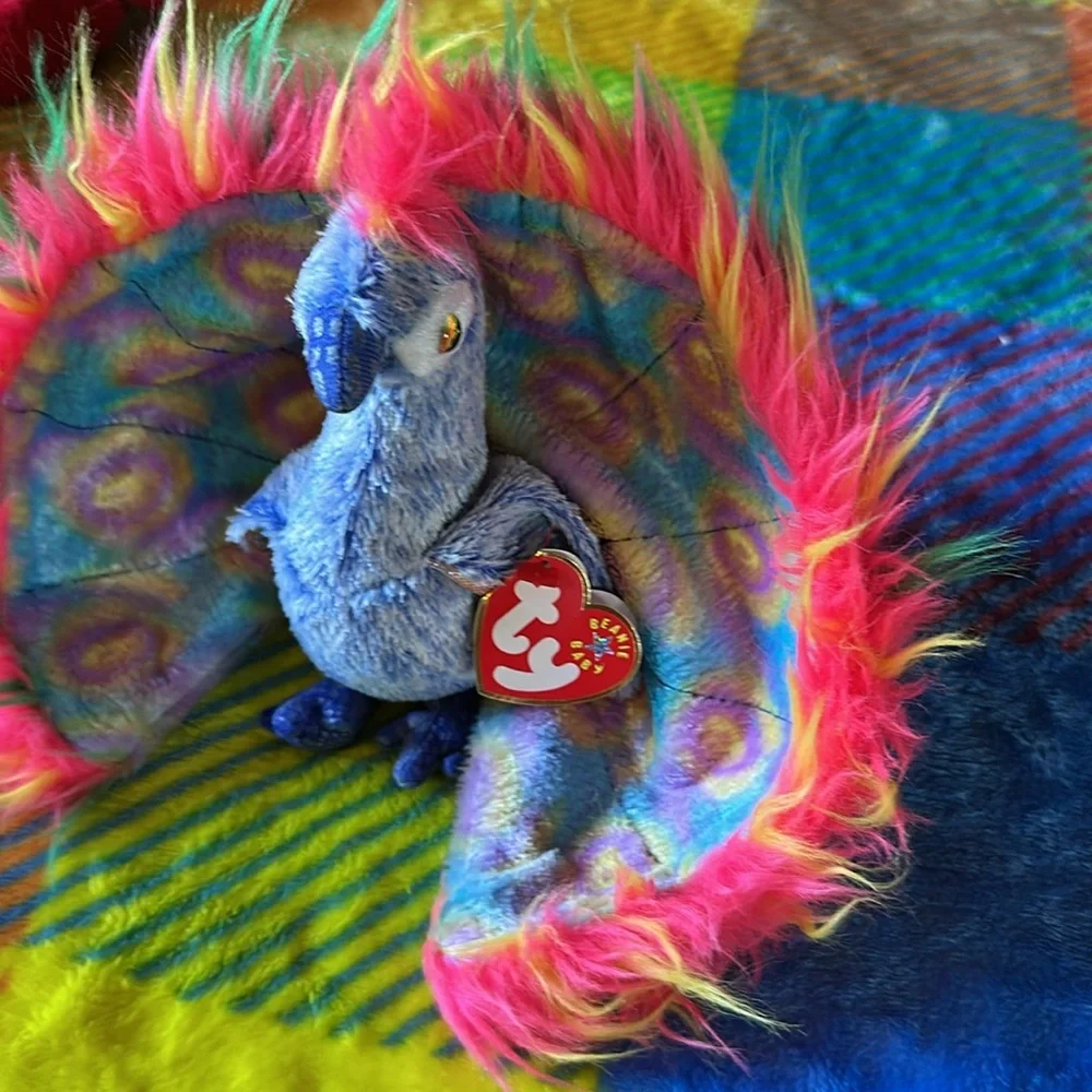 Ty Flashy the Peacock Beanie Baby